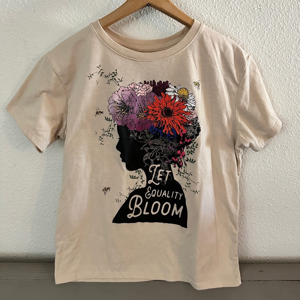 Floral Let Equality Bloom Feminist Icons Tee